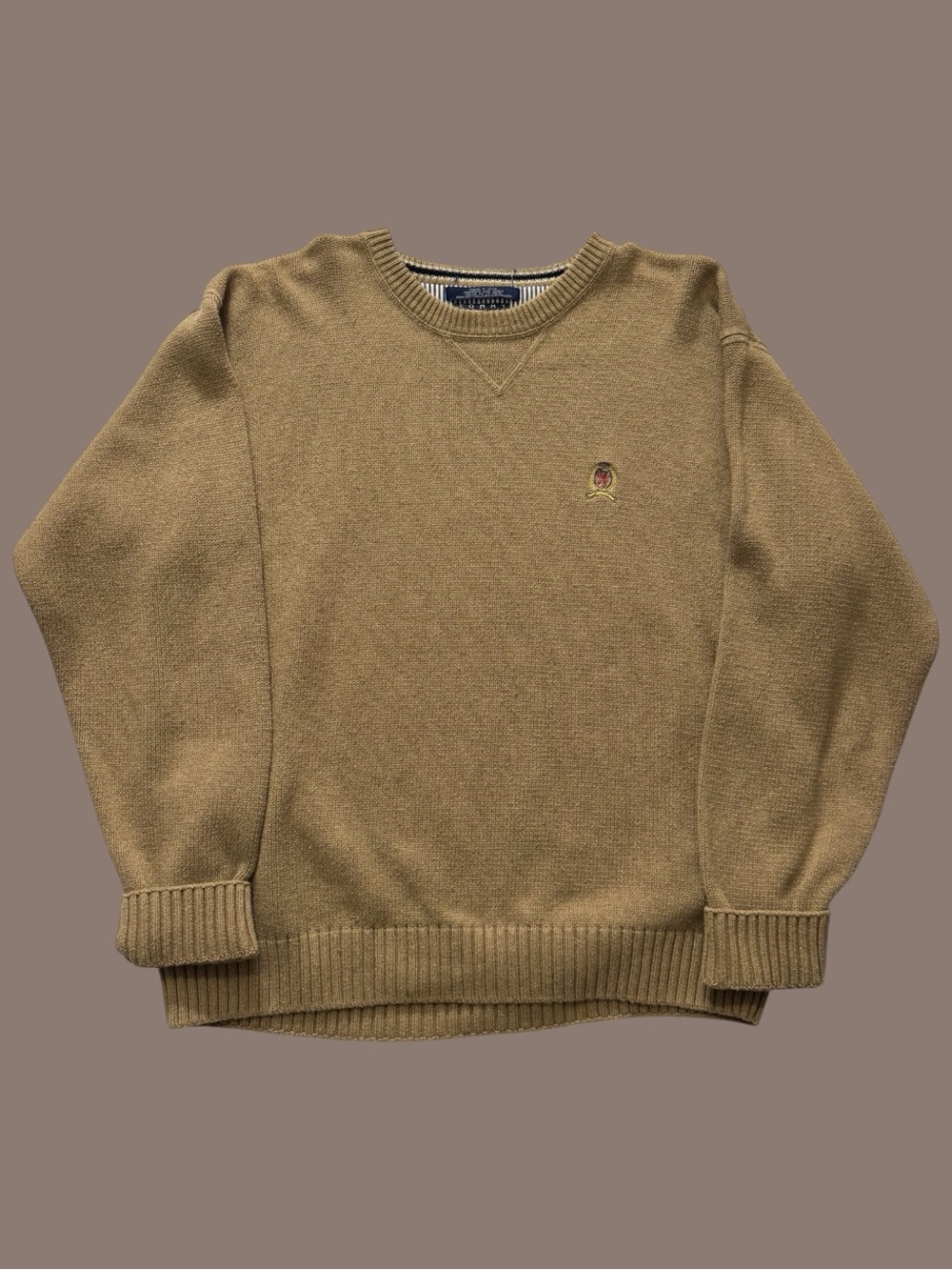 Vintage Tommy Hilfiger Heavy Tan Sweater